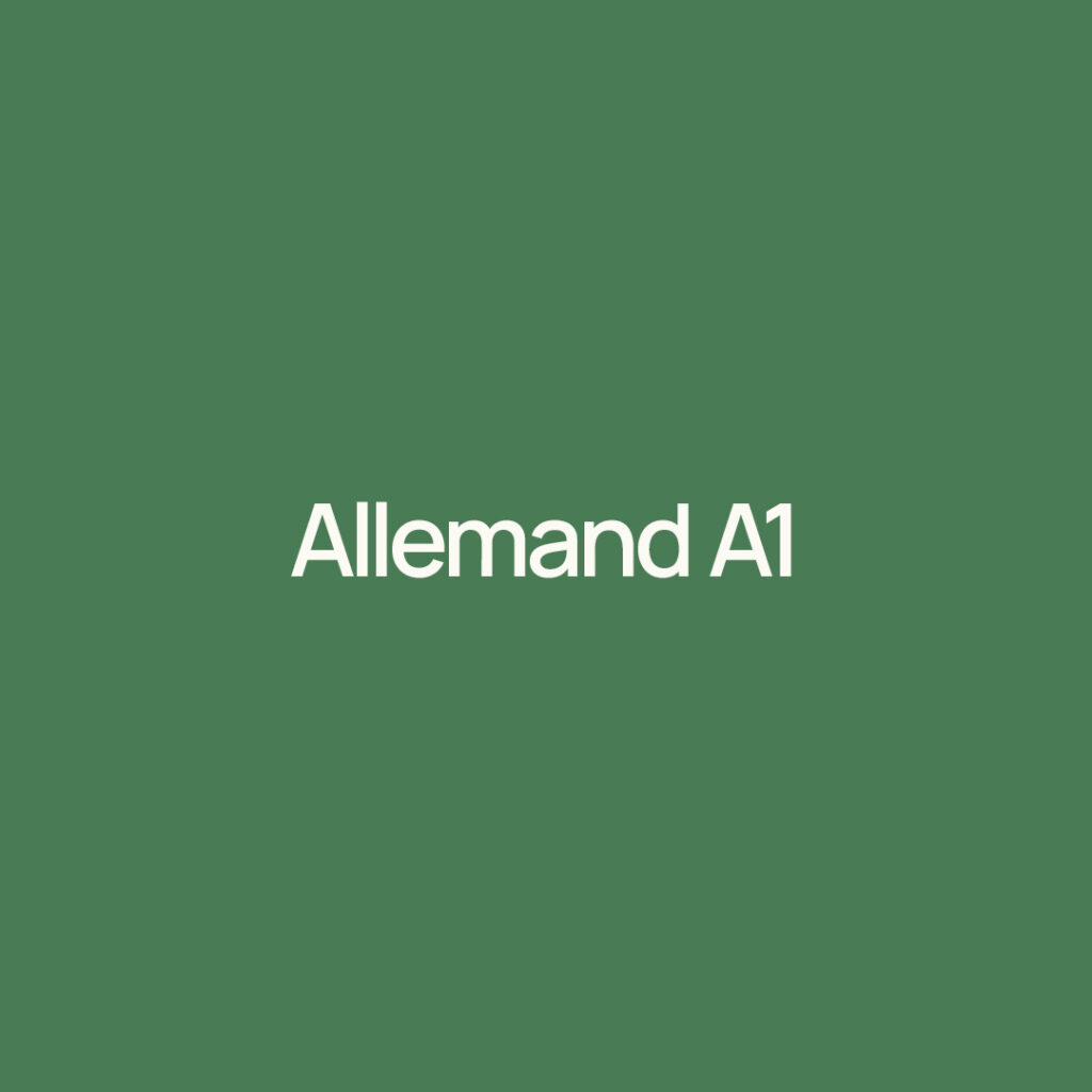 Allemand A1