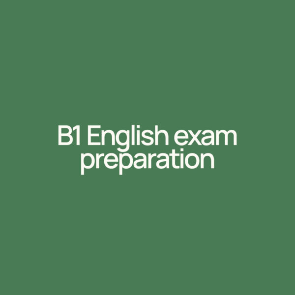B1 English Exam Preparation