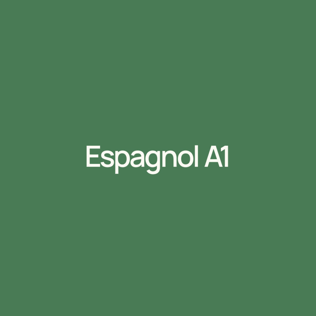 Espagnol A1