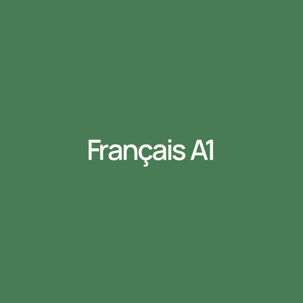 Français A1